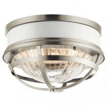 Tollis plafon 2xE27 12W nikiel szczotkowany